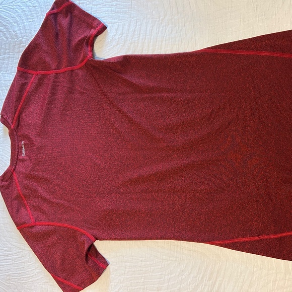 Adidas Techfit Red Short-Sleeve Compression Tee - Picture 4 of 4